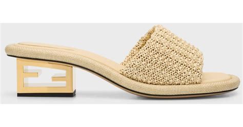 fendi raffia shoes|Fendi.